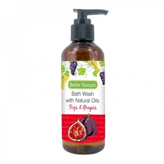 Bath Wash with Natural Oils-Figs & Grapes 200ml - Гел за туширање