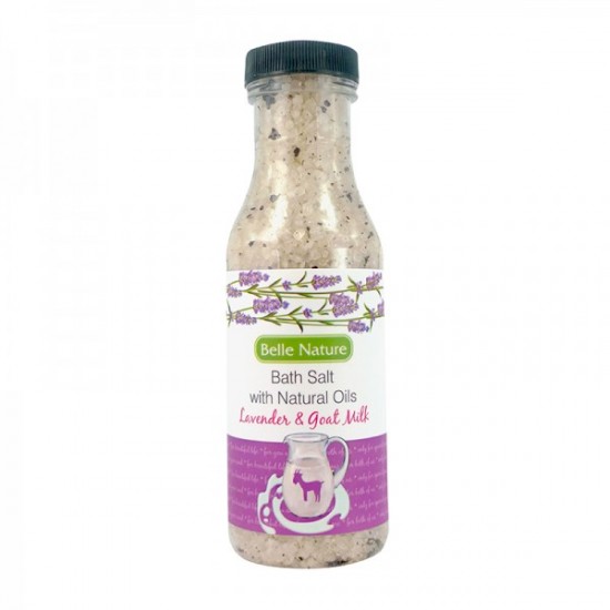 Bath Salt with Natural Oils-Lavender & Goat Milk 380gr - Сол за капење 